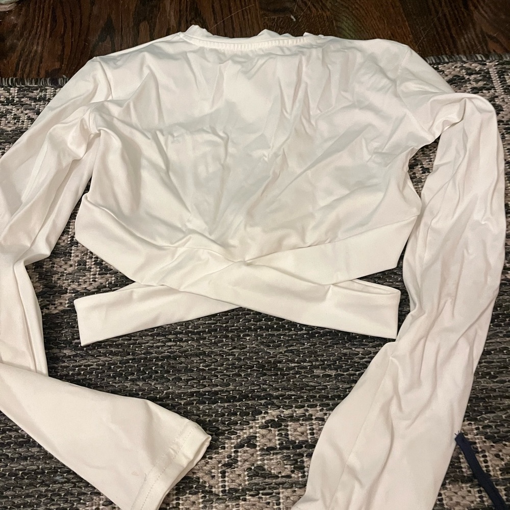 white crop top
